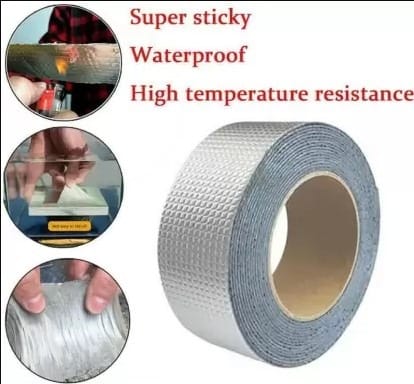 Heavy Duty Aluminum Foil Butyl Waterproof Repair Tape – Strong Leak Sealing Tape for Roof, Pipe & Crack Repair
