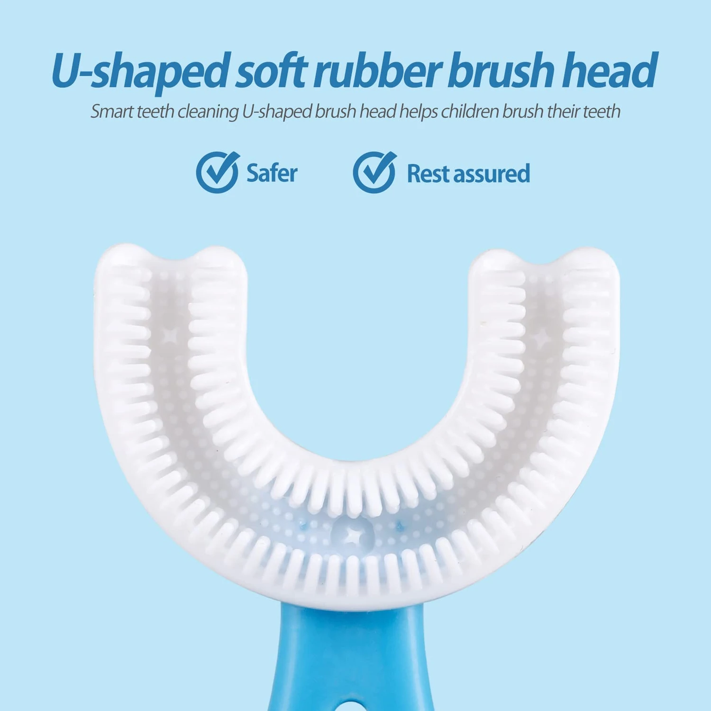 360° U-Shaped Baby Toothbrush – Soft Silicone Teeth Cleaning Brush for Kids & Toddlers