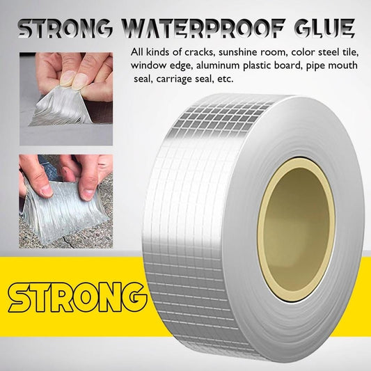 Heavy Duty Aluminum Foil Butyl Waterproof Repair Tape – Strong Leak Sealing Tape for Roof, Pipe & Crack Repair