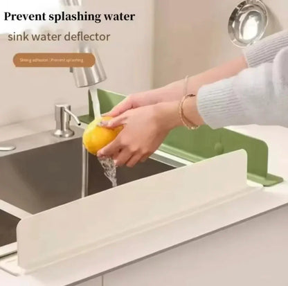 Suction For Kitchen And Bathroom Flexible Water Splash Stopper - 12 Inch (Random Color)